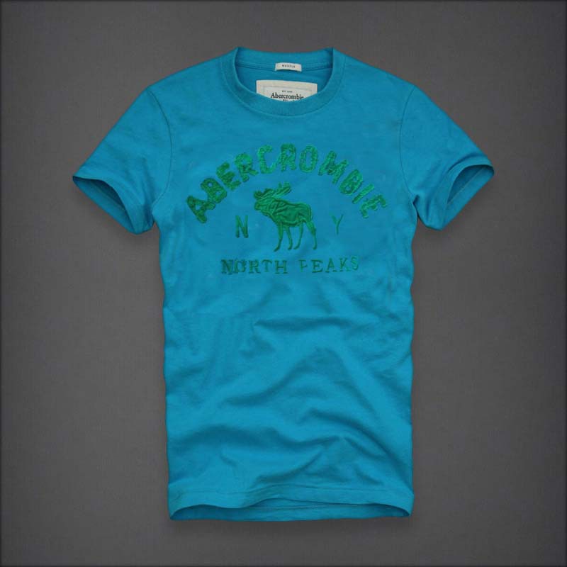 Abercrombie Fitch Hombres De Cuello Redondo Corto Remera AF5285